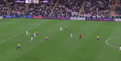 夸张😲10外援PK10外援！吉达国民4-2加拉法 亚冠7胜1平不败出线