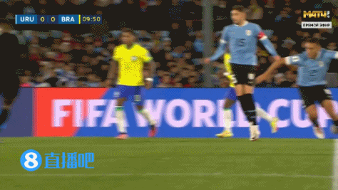 半场-内马尔伤退努涅斯破僵双方合计1脚射门 巴西0-1乌拉圭