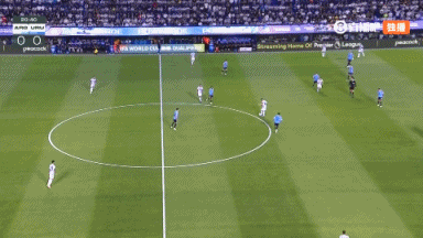 半场-阿根廷0-1乌拉圭 梅西锁喉对手阿劳霍爆射破门
