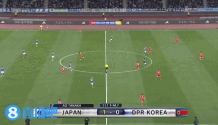 半场-日本1-0朝鲜田中碧开场2分钟破门 日本控球近8成朝鲜0射门
