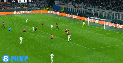 半场-AC米兰暂0-1罗马 迪巴拉助攻曼奇尼头球破门
