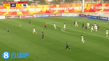 半场-日本U20 2-0领先泰国U20，石井久继破门+中柱 泰国0射正