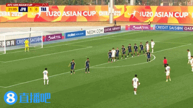 半场-日本U20 2-0领先泰国U20，石井久继破门+中柱 泰国0射正