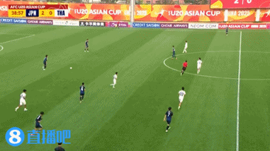 半场-日本U20 2-0领先泰国U20，石井久继破门+中柱 泰国0射正