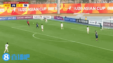 半场-日本U20 2-0领先泰国U20，石井久继破门+中柱 泰国0射正