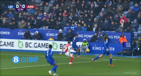 半场-阿森纳暂0-0莱斯特城 枪手控球率超6成但仅1射正